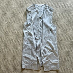 Brunello Cuccinelli Gray Sleeveless long vest